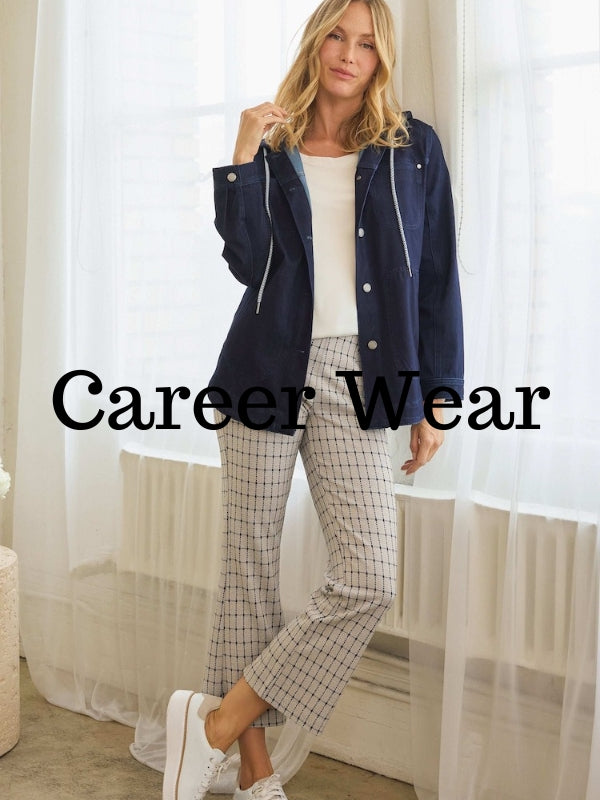 career wear, blazers, dress pants, blouses