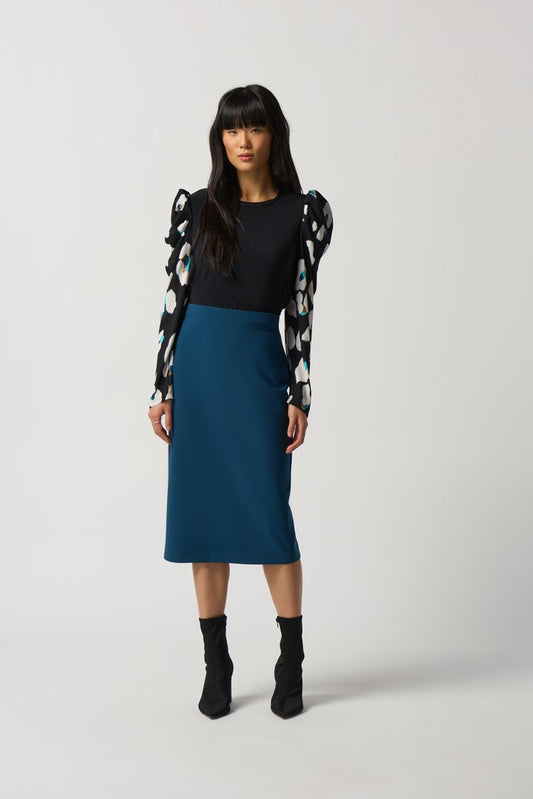 Classic Long Pencil Skirt