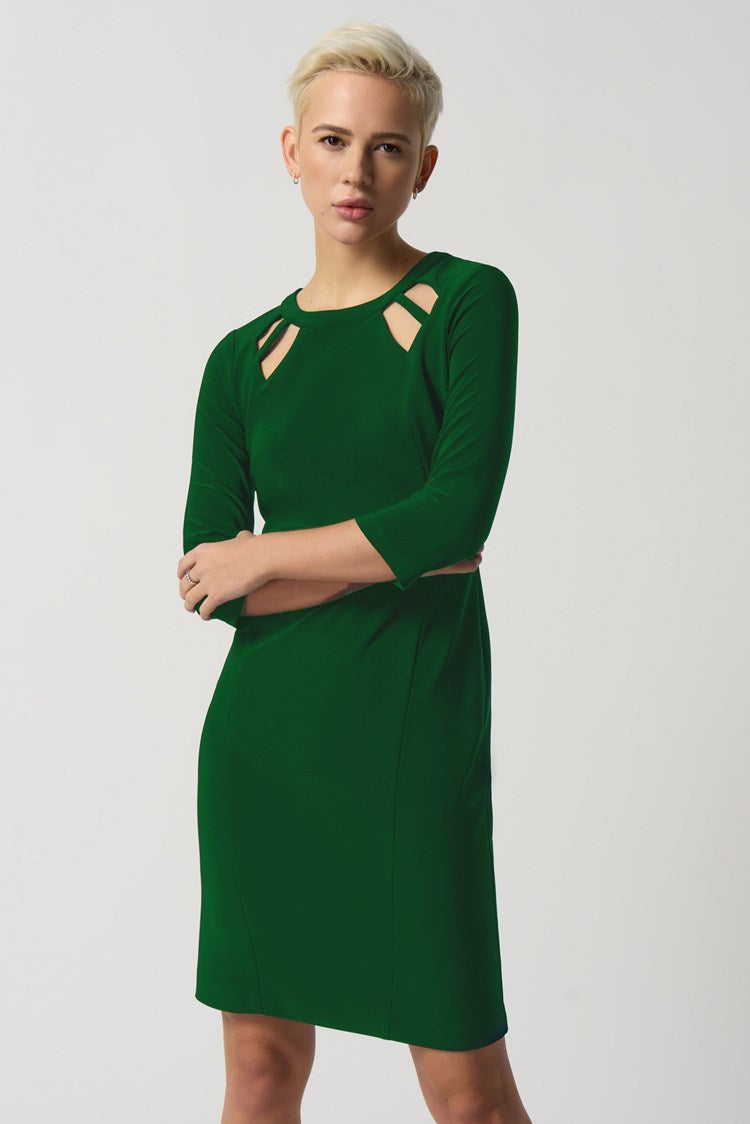 Keyhole Neckline Sheath Dress