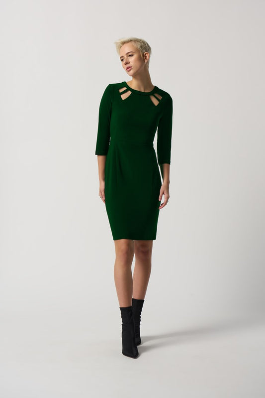 Keyhole Neckline Sheath Dress