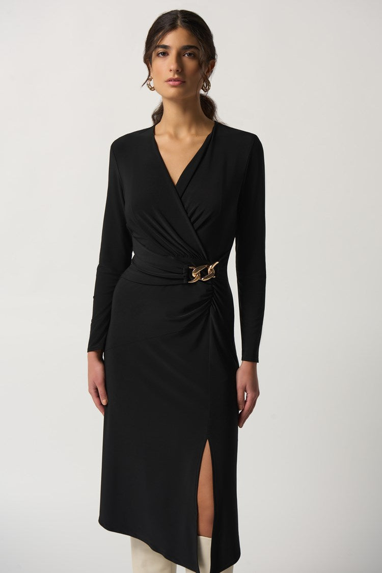 Long Sleeve Wrap Dress