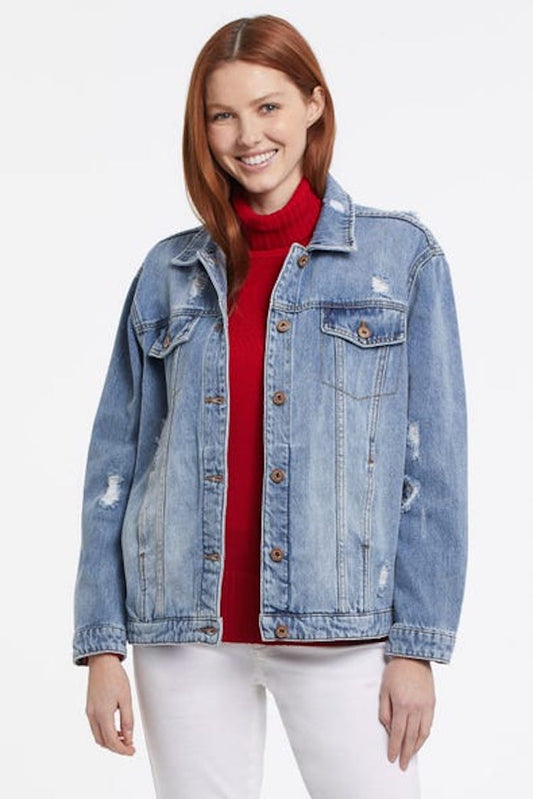 Veste en jean petite amie