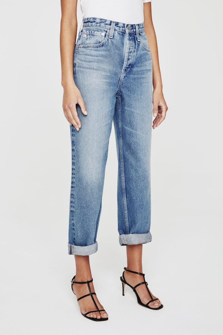 Knoxx High Rise Baggy Boyfriend Jeans