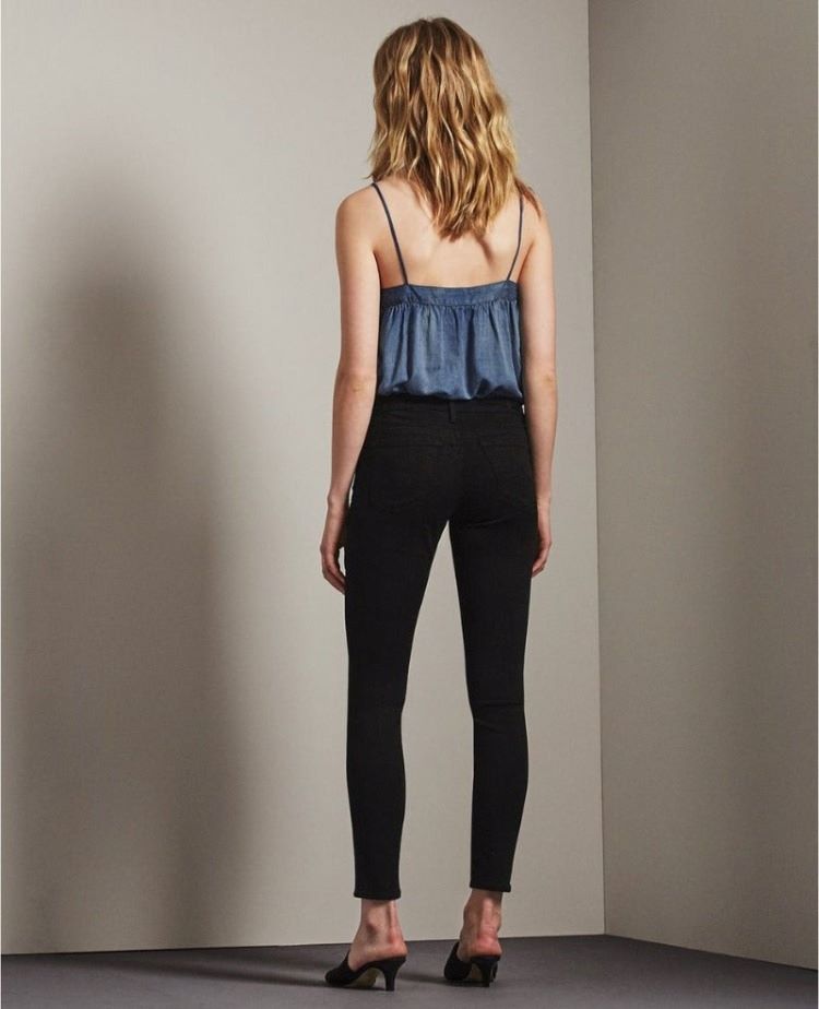 AG JEANS Style: SPB1389-SBA black ankle legging back view