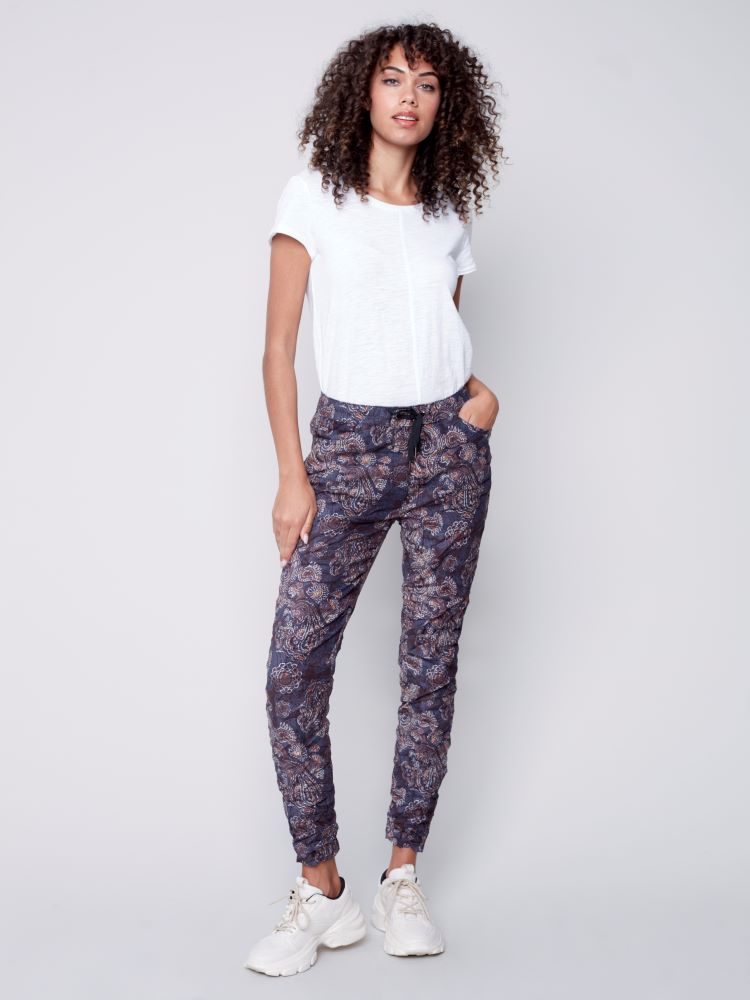 Pantalon de jogging froissé 