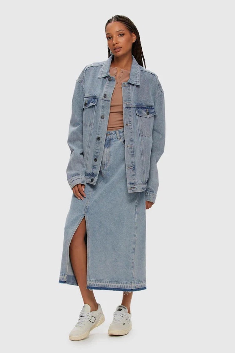 Midi Denim Skirt