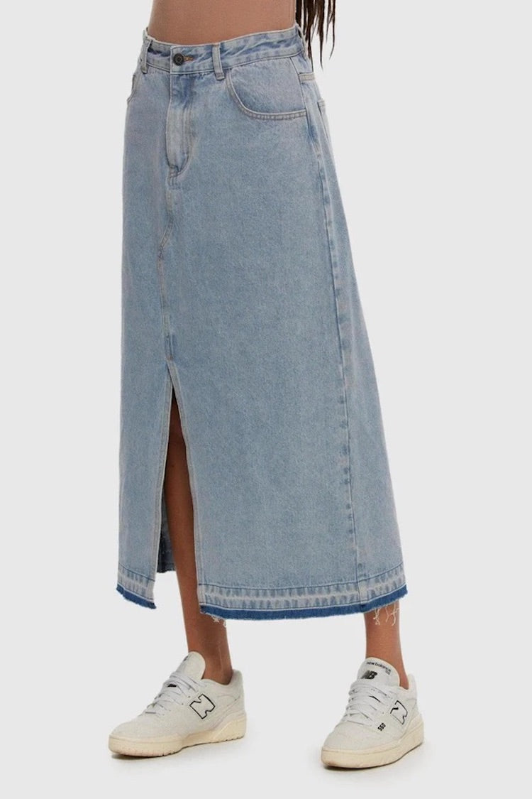 Midi Denim Skirt