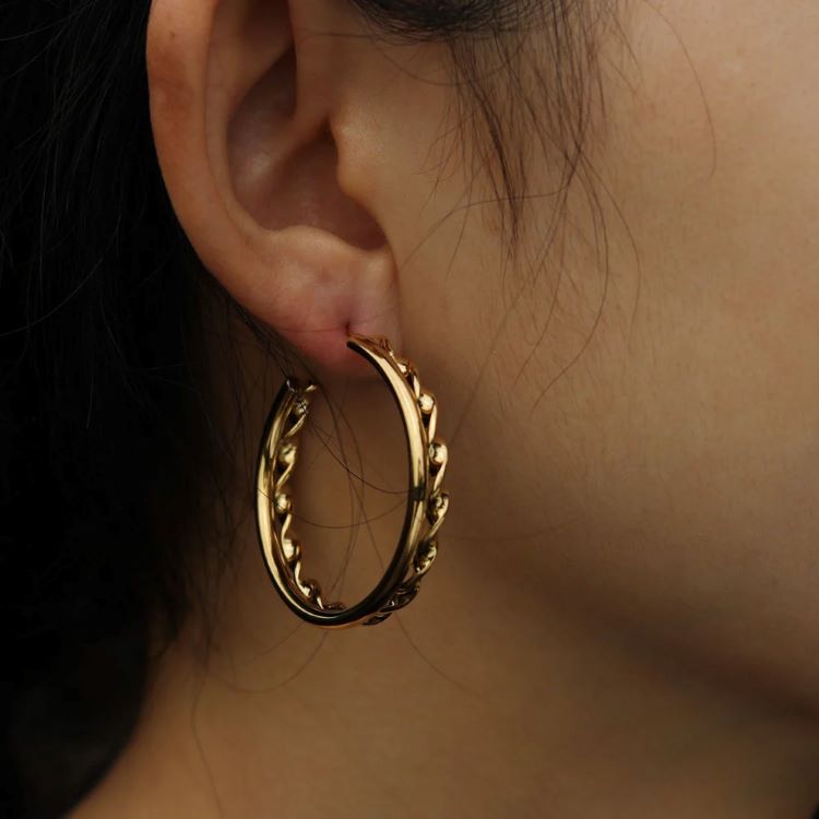 ESME Double Stacked Hoop Earrings