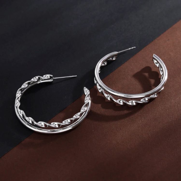 ESME Double Stacked Hoop Earrings