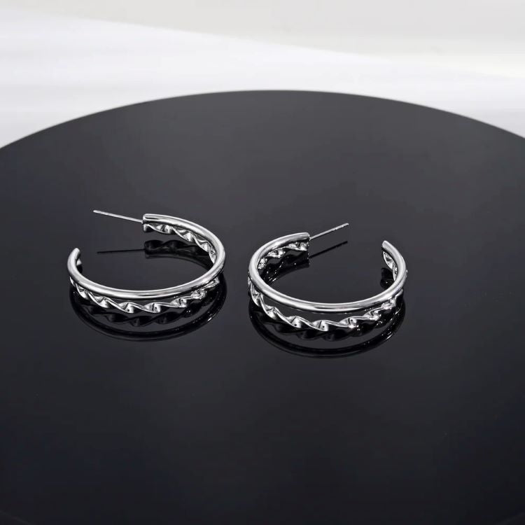 ESME Double Stacked Hoop Earrings