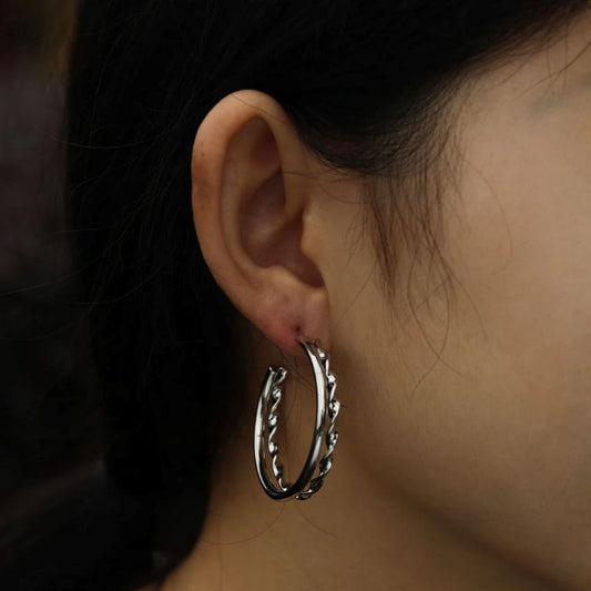 ESME Double Stacked Hoop Earrings