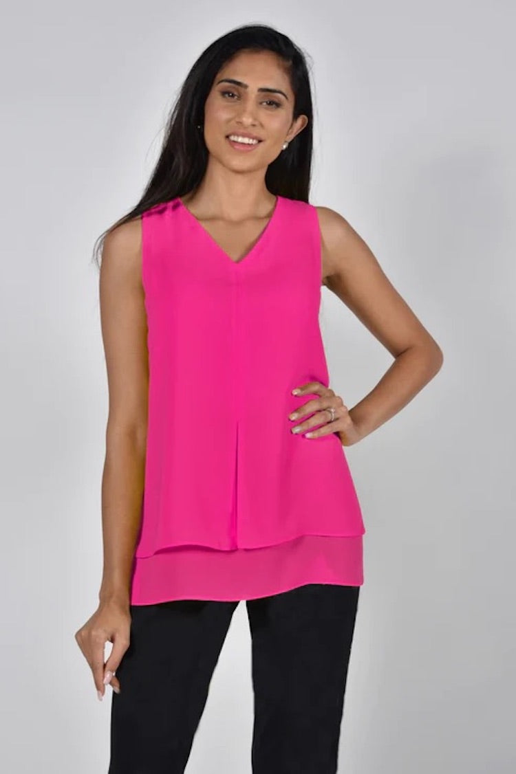 Camisole double épaisseur sans manches