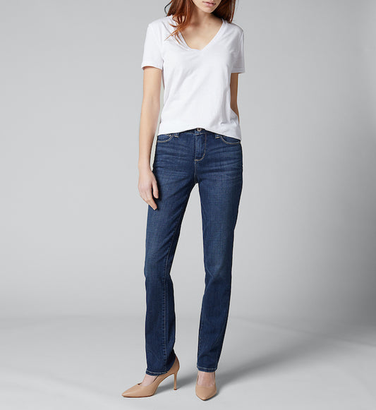 Ruby Mid-Rise Straight Leg Jeans