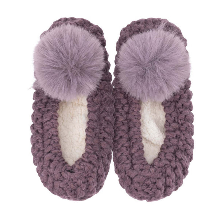 Lemon Popcorn Pom Pom Ballerina Slipper