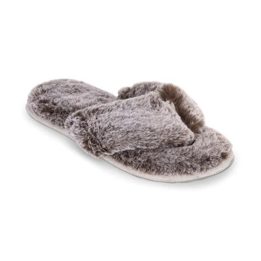 Lemon Waterfront Faux Fur Flip Flop