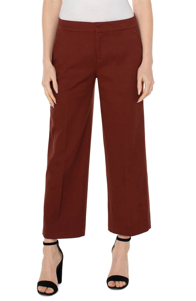 Wide Leg Ankle Trouser 27" Inseam