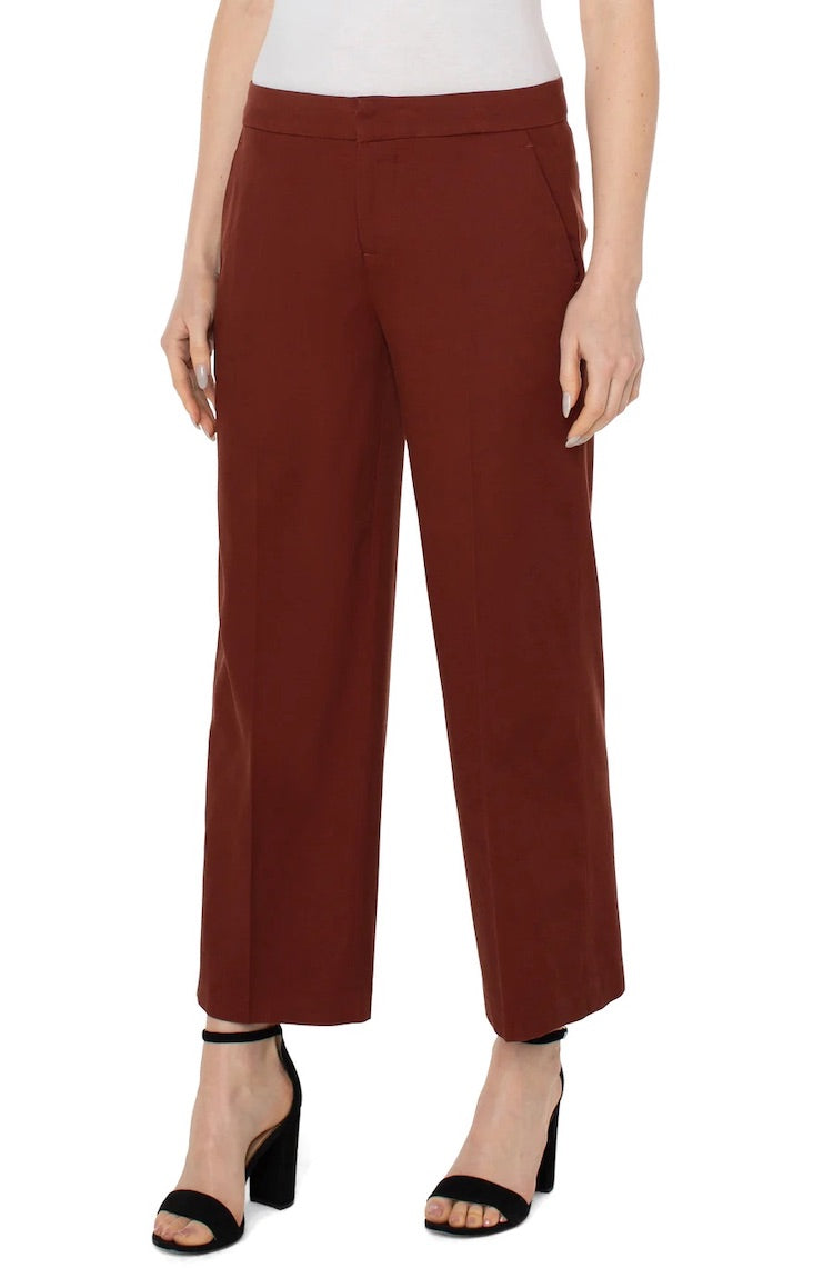 Wide Leg Ankle Trouser 27" Inseam