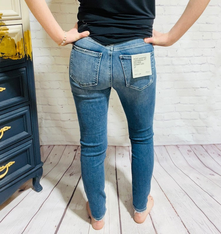 Most Wanted Mid Skinny Jeans