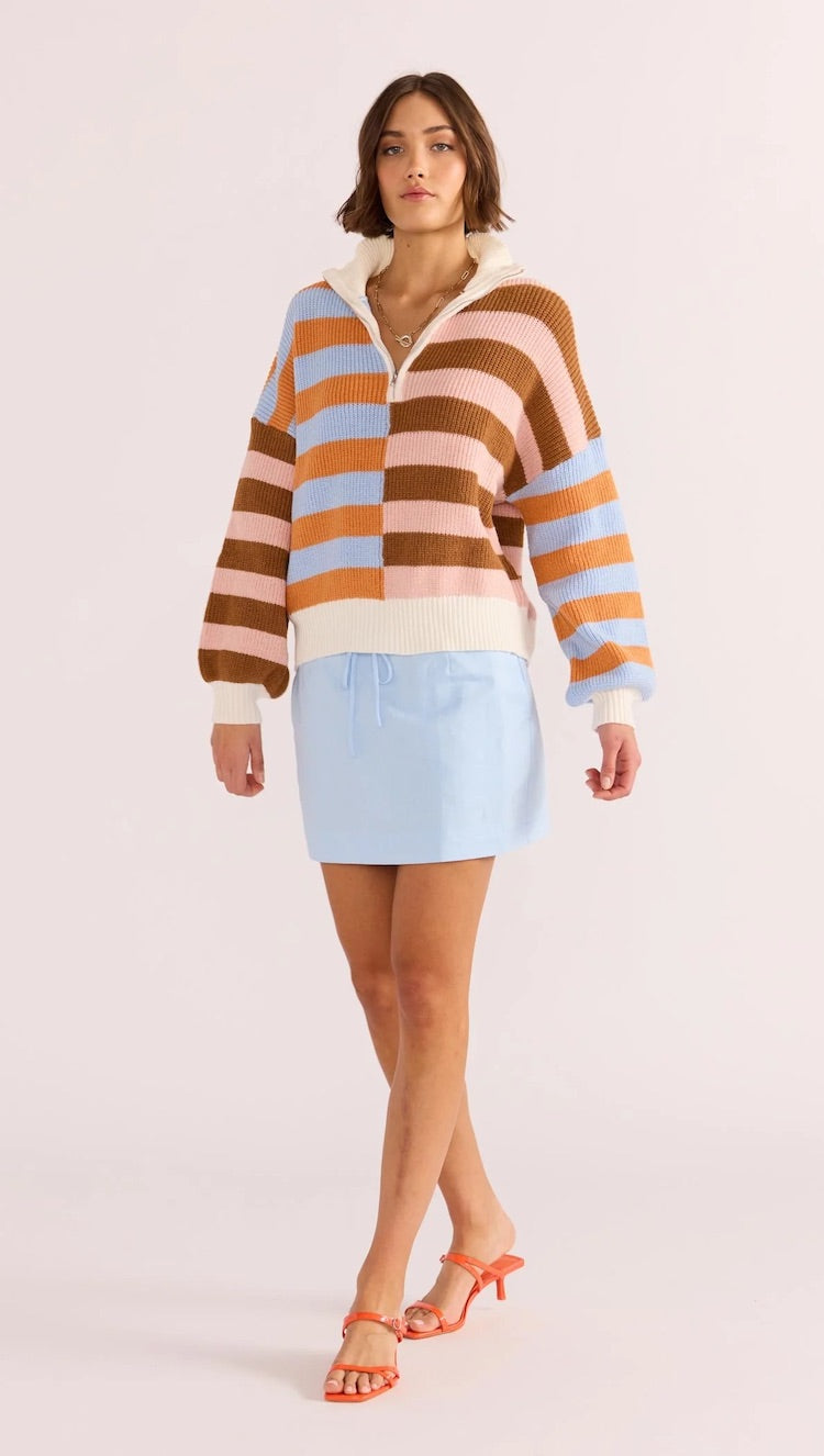 Skye Splice Stripe Sweater