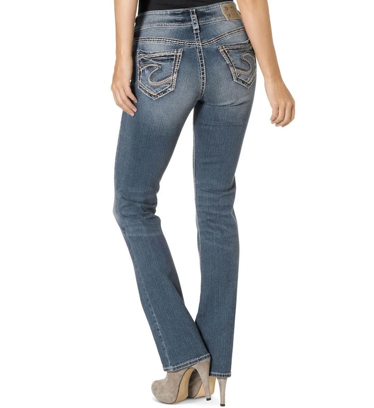 Jean bootcut slim taille mi-haute Suki