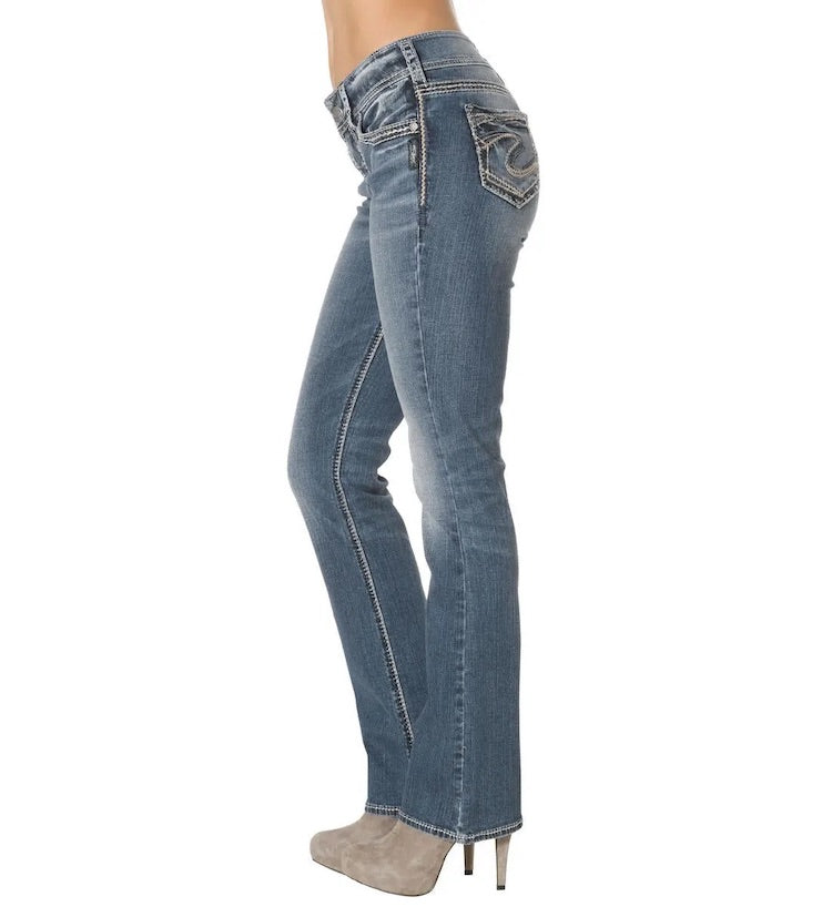 Jean bootcut slim taille mi-haute Suki