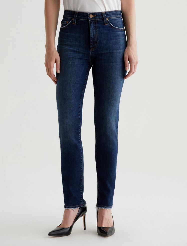 Mari Extended Slim Straight Jeans