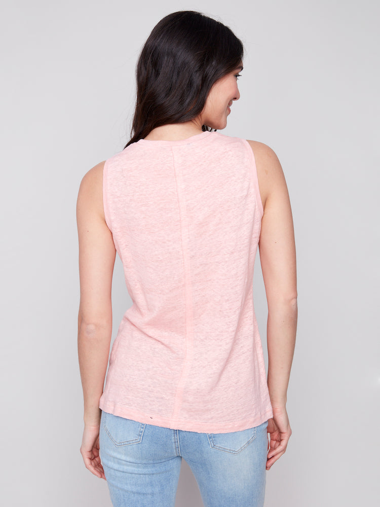 Sleeveless Round Neck Top