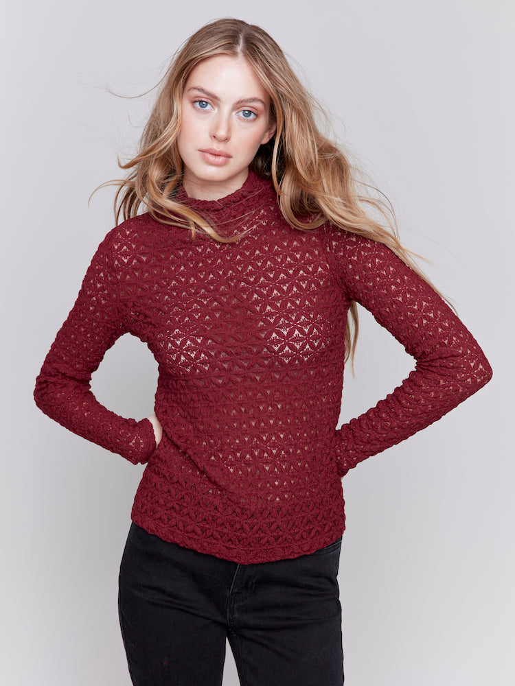 Textured Long Sleeve Shirt