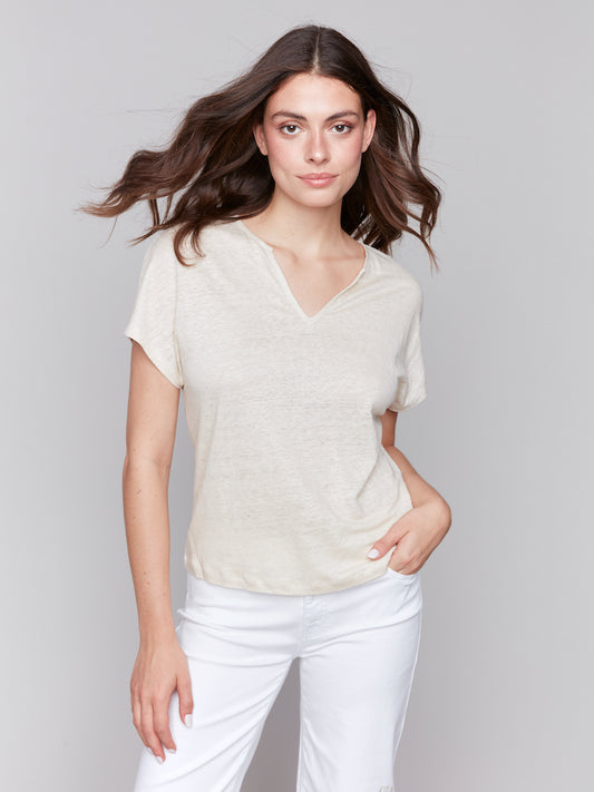 V-Neck Short Sleeve Shirt