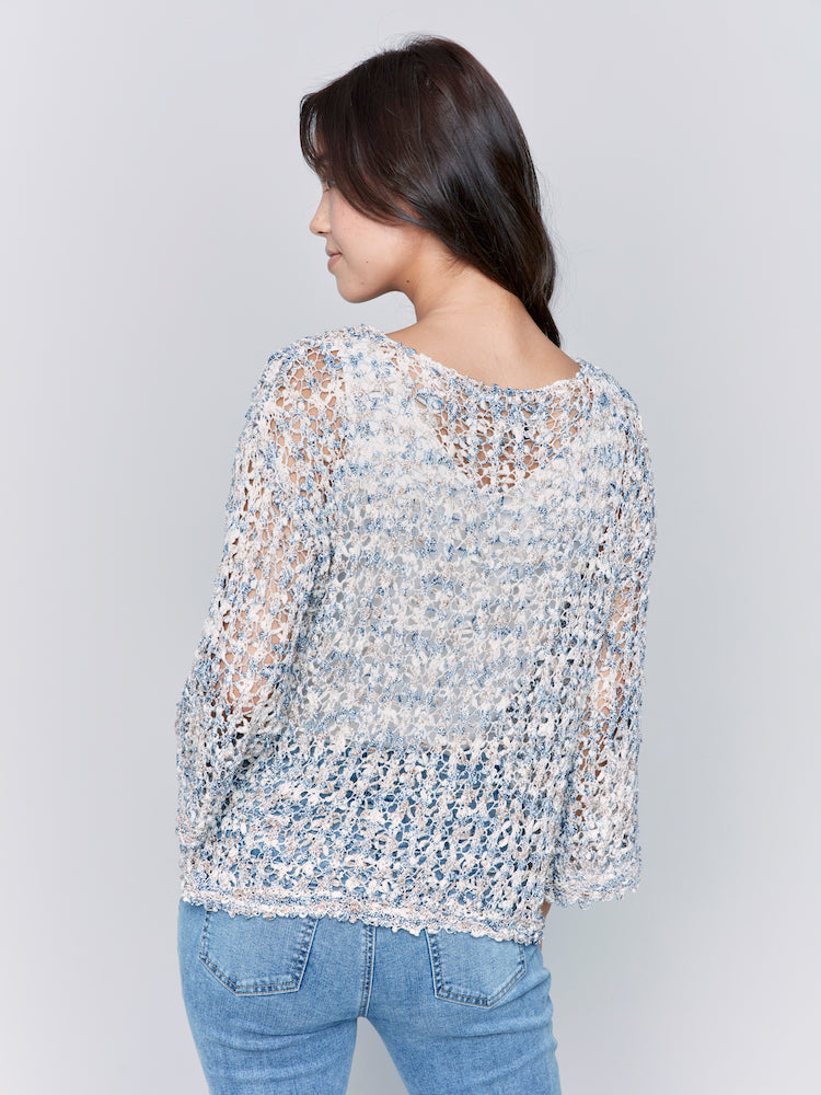 Long Sleeve Crochet Sweater