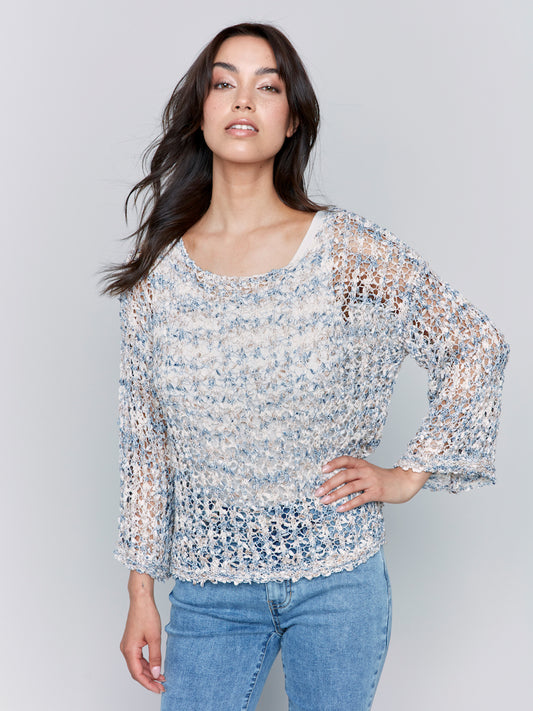 Long Sleeve Crochet Sweater