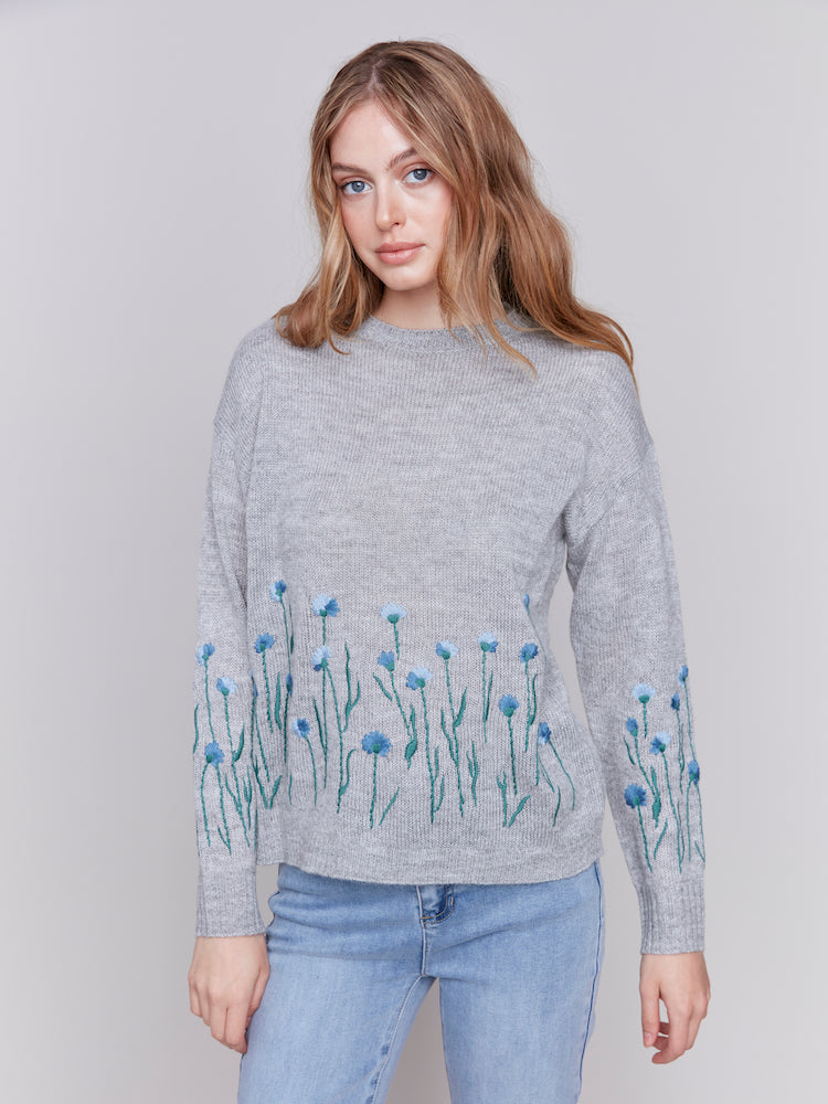 Floral Detail Sweater