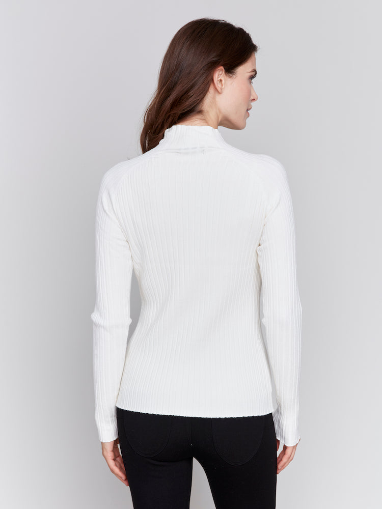 Mock Neck Long Sleeve Sweater