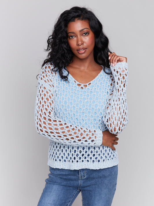 Crochet Long Sleeve Top