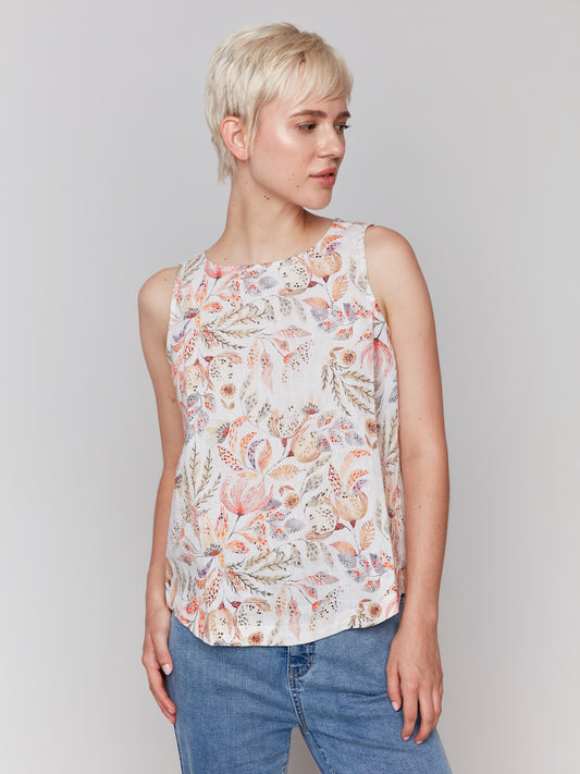 Sleeveless Printed Top