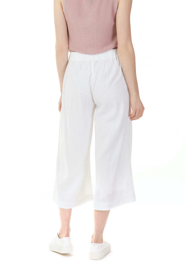 Pantalon Palazzo en Lin