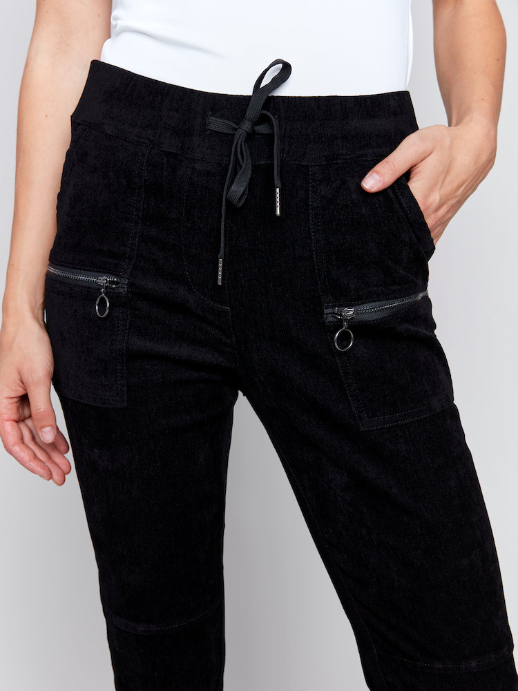 Ripper Pocket Tie Waist Pants