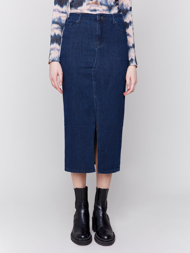 Long Denim Skirt