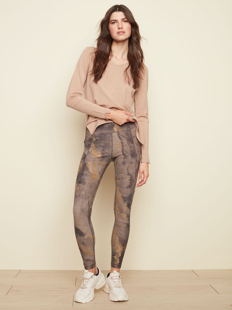 Leggings de punto estampados