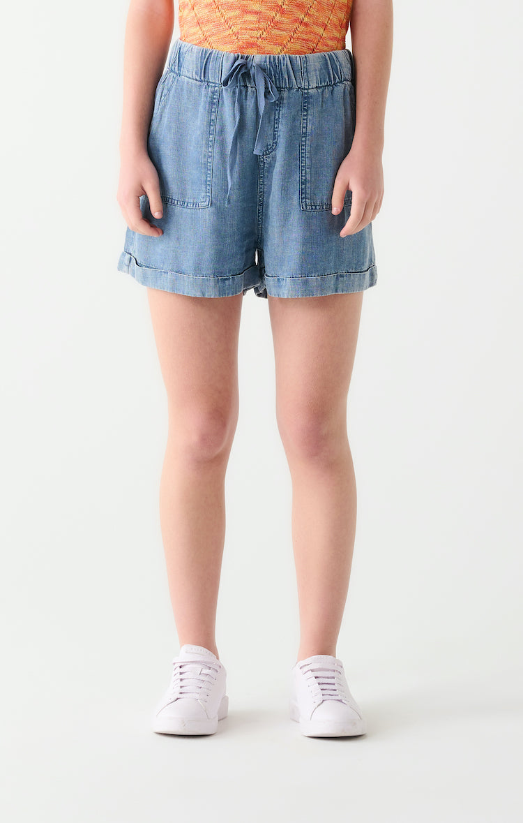 High Waist Drawstring Shorts