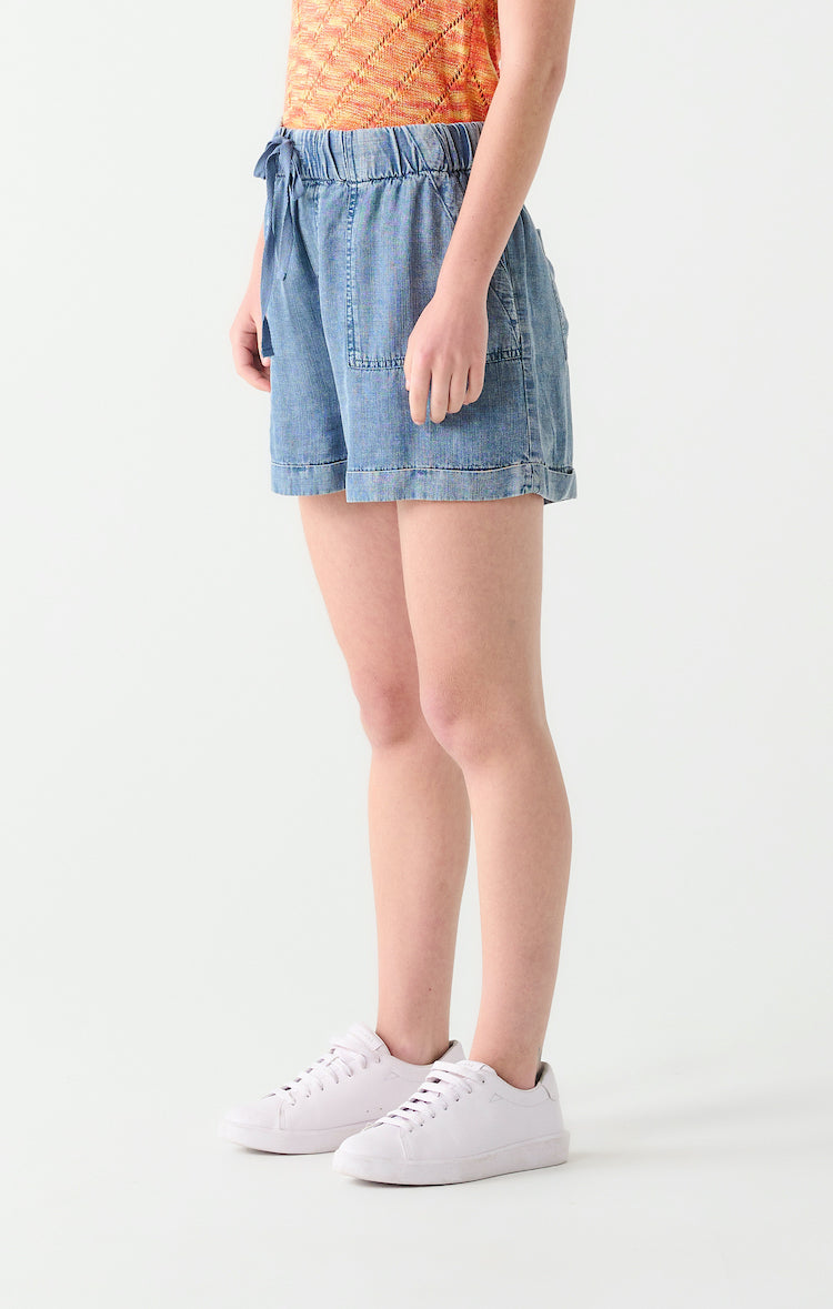 High Waist Drawstring Shorts