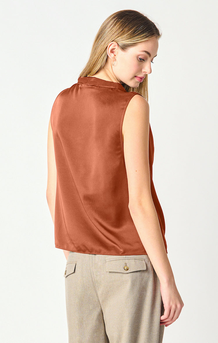 Sleeveless Cowl Neck Top