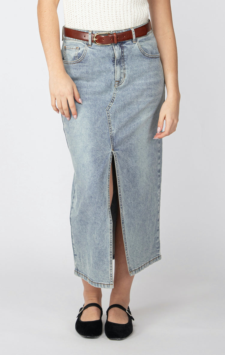 Denim Midi Skirt