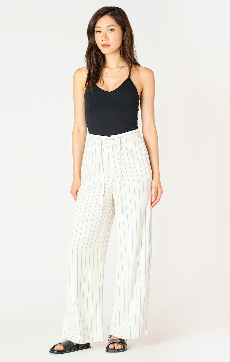 Wide Leg Elastic Waist Pants