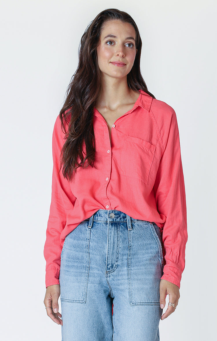 Long Sleeve Button Up Blouse