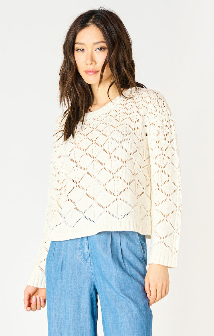 Long Sleeve Crochet Sweater