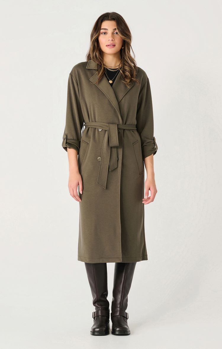 Knit Trench Coat