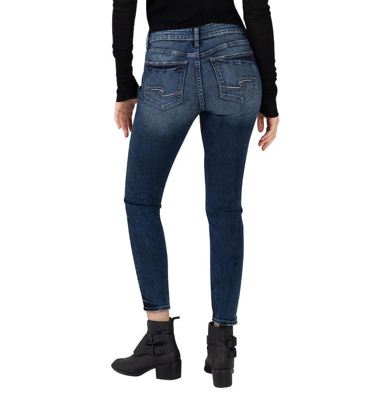 Jean skinny Elyse argenté