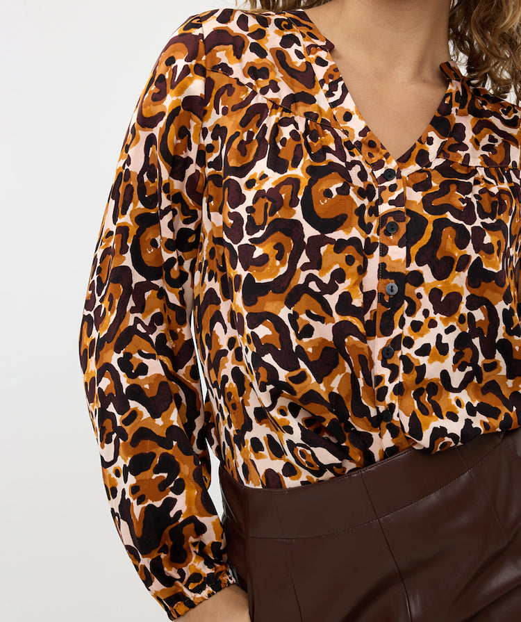 Animal Print Blouse