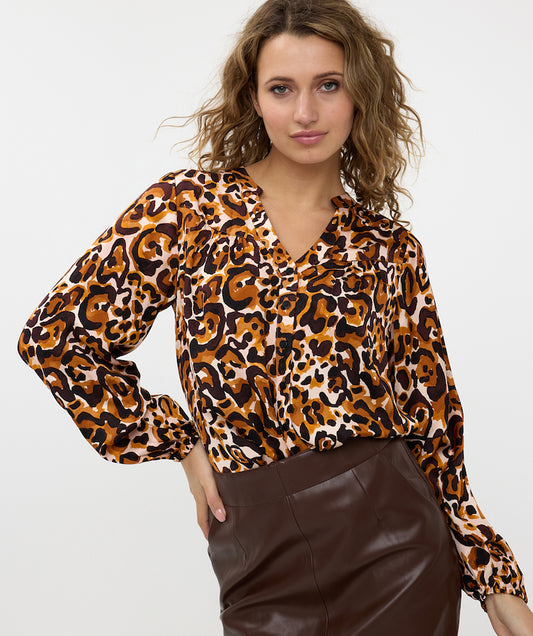 Animal Print Blouse